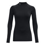 Under Armour ODZIEŻ Under Armour Coldgear Authentics Mockneck Długi Rękaw Kobiety-Czarny