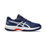 ASICS Buty tenisowe ASICS Gel-Game GS buty do tenisa ziemnego Dzieci - ciemnoniebieski, srebrny