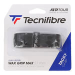 Tecnifibre Podstawowe owijaki Tecnifibre Wax Max Grip Opakowanie 1 Szt.-Czarny
