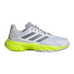 adidas Buty tenisowe adidas CourtJam Control 3 Buty Do Tenisa Ziemnego Kobiety-Biały,Limonka