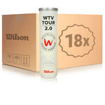 Wilson Piłka z wewnętrznym ciśnieniem Wilson WTV TOUR 2.0 Puszka 4 szt. 