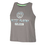 BIDI BADU ODZIEŻ BIDI BADU Good Vibes Logo Chill Tank top Kobiety - szary, niebieski