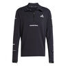 adi365 Warm Half-Zip Koszulka do biegania Mężczyźni-czarny