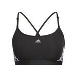 adidas ODZIEŻ adidas Aeroreact Low-Support 3 Stripes Stanik Sportowy Kobiety-Czarny