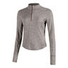 Swift Half-Zip Koszulka do biegania Kobiety - brąz, 