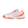 Courtflash buty do tenisa allcourt Dzieci-biały, pomarańczowy