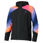 Mizuno ODZIEŻ Mizuno Active Alpha Hodded Kurtka do biegania Mężczyźni-pomarańczowy