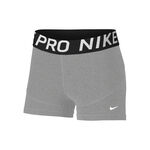 Nike Spodenki na piłki Nike Dri-Fit Big Kids 3in Szorty Dziewczynki-szary,biały