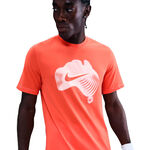 Nike Koszulka Nike Court Dri-Fit Koszulka Mężczyźni-pomarańczowy