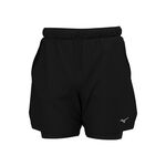 Mizuno ODZIEŻ Mizuno Core 2in1 7.5inch Spodenki do biegania Mężczyźni-czarny