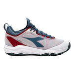 Diadora Buty tenisowe Diadora  Speed Blushield Fly 4 + buty do tenisa ziemnego Mężczyźni-biały,petrol