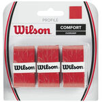 Wilson Owijki Wilson Profile Overgrip Opakowanie 3 Szt.-Czerwony