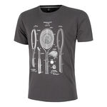 Quiet Please ODZIEŻ Quiet Please Endlessly Rackitecture Koszulka Mężczyźni-Antracyt,Biały