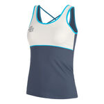 BB by Belen Berbel ODZIEŻ BB by Belen Berbel Net Tank Top Kobiety-Ciemnoniebieski,Biały