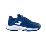 Babolat Buty tenisowe Babolat PROP 3 AC buty do tenisa allcourt Dzieci-ciemnoniebieski, biały
