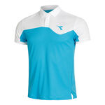 Diadora ODZIEŻ Diadora Court Polo Mężczyźni-Niebieski,Biały