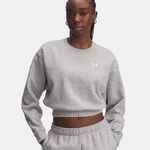 Under Armour ODZIEŻ Under Armour Rival Fleece Piped Crew Bluza Kobiety-Jasnoszary