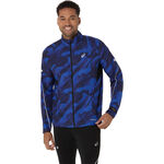 ASICS ODZIEŻ ASICS Road Lite-Show Packable Kurtka do biegania Mężczyźni - czarny, ciemnoniebieski