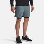 Under Armour ODZIEŻ Under Armour Tech Vent 2in1 Szorty Mężczyźni-niebiesko-szary