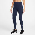 Nike ODZIEŻ Nike Dri-FIT One High Rise Getry Kobiety - ciemnoniebieski, biały