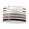 Nike Flex Classic Opaska Do Włosów Opakowanie 6 Szt.-Biały,Ciemnoniebieski
