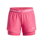Under Armour ODZIEŻ Under Armour Tech Play Up 2in1 Szorty Dziewczynki-Różowy,Biały