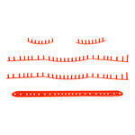 HEAD Akcesoria do rakiet HEAD Prestige Radical Team 2023 Zestaw Pask&oacute;w Z Oczkami-Pomarańczowy