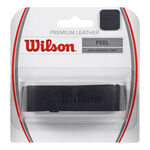 Wilson Podstawowe owijaki Wilson  Premium Leather Replacement Grip Opakowanie 1 szt. - czarny