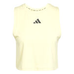 adidas ODZIEŻ adidas Boxy 3Stripes Tank Top Kobiety-Ż&oacute;łty