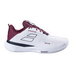 Babolat Buty tenisowe Babolat Sfx Evo CLY Buty Do Tenisa Ziemnego Mężczyźni-Biały,Ciemnoczerwony