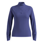 Odlo ODZIEŻ Odlo Zeroweight Warm Mid Layer 1/2 Zip Koszulka do biegania Kobiety - niebieski, 