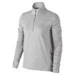 Nike ODZIEŻ Nike Element Half-Zip Running Długi Rękaw Kobiety - jasnoszary, srebrny
