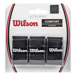 Wilson Owijki Wilson Ultra Wrap Opakowanie 3 Szt.-Czarny