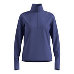 Odlo ODZIEŻ Odlo Essential Thermal Midlayer 1/2 Zip Koszulka do biegania Kobiety - niebieski, 