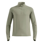 Odlo ODZIEŻ Odlo Zeroweight Warm Mid Layer 1/2 Zip Koszulka do biegania Mężczyźni - oliwka, 
