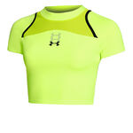 Under Armour ODZIEŻ Under Armour Run Anywhere Crop Koszulka do biegania Kobiety - zieleń, czarny