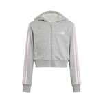 adidas ODZIEŻ adidas Essentials Crop Bluza Dresowa Dzieci-Szary