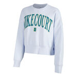 Nike ODZIEŻ Nike Court Heritage Phoenix Fleece Oversized Crew High Rise Bluza Kobiety - jasnoszary, 