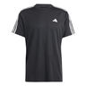 Essentials Train 3-Stripes Training Koszulka Mężczyźni-Czarny,Biały