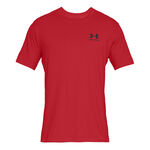 Under Armour ODZIEŻ Under Armour Sportstyle Left Chest Koszulka Mężczyźni-Czerwony,Czarny