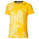 Mizuno Odzież tenisowa Mizuno Daybreakers Shadow Graphic Koszulka Mężczyźni - żółty, 