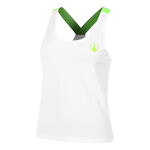 Quiet Please ODZIEŻ Quiet Please Wild Serve & Volley 2.0 Tank Top Kobiety-Biały,Neonowy Zielony