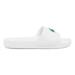 Lacoste Buty do tenisa Lacoste Serve Slide Klapki kąpielowe - biały, zieleń