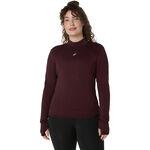 ASICS ODZIEŻ ASICS Road Winter Seamless Koszulka do biegania Kobiety - ciemnoczerwony, 