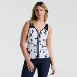 Original Penguin ODZIEŻ Original Penguin Riviera Floral Tank Top Kobiety-Ciemnoniebieski