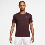 Nike ODZIEŻ Nike Court Dri-FIT Advantage Koszulka Mężczyźni - ciemnoczerwony, biały