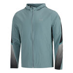 Under Armour ODZIEŻ Under Armour Velociti Storm Hooded Kurtka do biegania Mężczyźni - niebiesko-szary, czarny