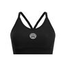 Crew Low Support Strappy Stanik Sportowy Kobiety-Czarny
