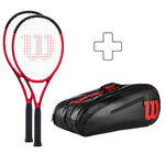 Wilson Zestaw rakiete Wilson Clash 100 Pro V2.0 Rakieta Turniejowa