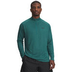 Under Armour ODZIEŻ Under Armour Tech Textured Half-Zip Długi Rękaw Mężczyźni-zieleń, czarny